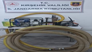 Kırşehirde kaçak kazı yapan 8 şüpheli suçüstü yakalandı