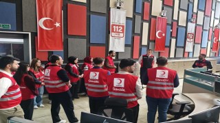 Kızılay gönüllülerine acil çağrı yönetimi anlatıldı