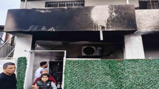 Klima patladı, evde yangın çıktı