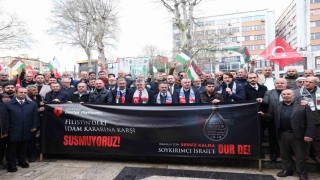Kocaeliden İsrailin idam yasasına karşı ortak ses