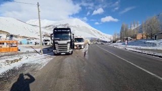 Kop Dağında buzlanma: Ağır tonajlı araçların geçişine izin verilmiyor