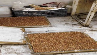 Kötü koku üzerine girilen evde mide bulandıran şartlarda lokum ve cezerye üretildiği ortaya çıktı
