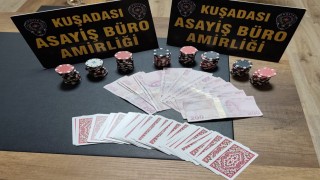 Kuşadasında kumar baskını