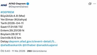 Kütahya merkezli deprem Bursada da hissedildi