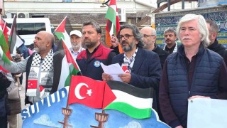 Kütahyada Sumud Filosuna yapılan saldırıya tepki