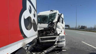 Kuzey Marmara Otoyolunda zincirleme kaza: 1 yaralı