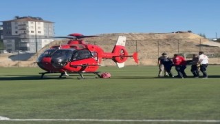 Malatyada ambulans helikopter 78 yaşındaki hasta için havalandı