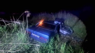 Manisada otomobil kanala uçtu: 2 ölü, 5 yaralı
