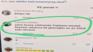 Maraş ve Urfada okula yapılan saldırı sonrası Bursada Sıra bende yazan şüpheliye operasyon düzenlendi