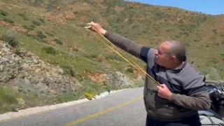 Marmariste sapanla  tohum topu attılar