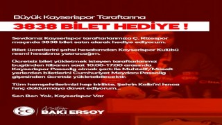 Milletvekili Ersoydan Kayserispor taraftarına destek
