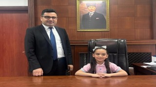 Miniklerden Kaymakam Köksala 23 Nisan Ziyareti