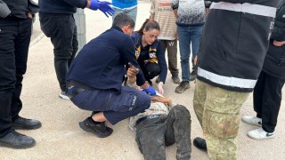 Motosiklet ile otomobil çarpıştı: 1 yaralı