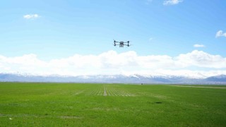 Muşta 42 bin dönümlük tarım arazisi dron ile gübrelendi