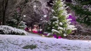 Nisan karı mest eden manzaralar oluşturdu