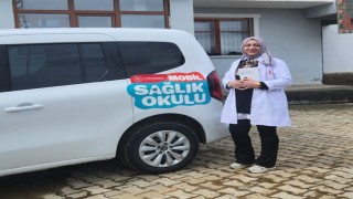 Oltuda köylere mobil araçla sağlık desteği
