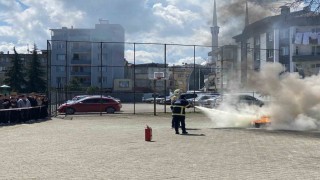 Orduda liseli öğrencilere hayat kurtaran yangın tatbikatı