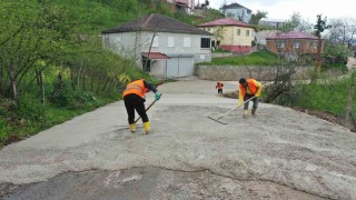 Ordunun kırsalında beton yol çalışmaları devam ediyor