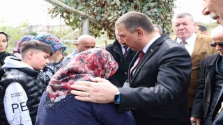 Osman Hacıbektaşoğlundan Emircanın ailesine taziye ziyareti