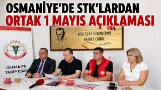 Osmaniye'de STK'lardan Ortak 1 Mayıs Açıklaması
