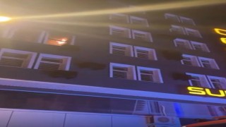 Otel odasındaki yangın itfaiye ve 112yi alarma geçirdi