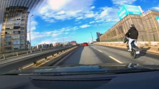Pendikte trafikte akrobatik hareket yapan motosiklet sürücüsüne 46 bin TL ceza