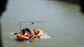 Rafting Şampiyonasının ikinci gününde slalom yarışları yapıldı