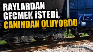 Raylardan Geçmek İstedi, Canından Oluyordu