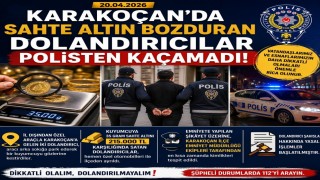 Sahte altın bozduran dolandırıcılar polisten kaçamadı