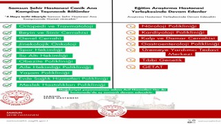 Samsun Şehir Hastanesine yeni birimler taşınıyor