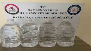 Samsunda 20 litre etil alkol ele geçirildi