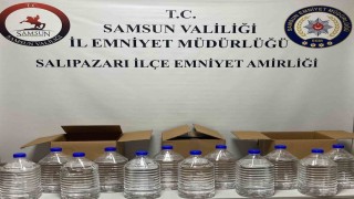 Samsunda kaçak alkol operasyonu: 60 litre etil alkol ele geçirildi