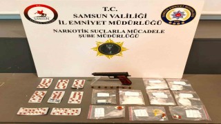Samsunda uyuşturucu ve silah operasyonu: 1 gözaltı