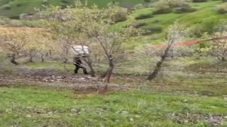 Siirtte el freni çekilmeyen kamyonet uçuruma yuvarlandı