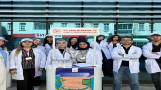 Sinopta hemşire adayları kansere dikkat çekti