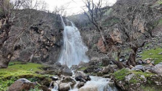 Şırnakta baharla birlikte şelaleler coştu