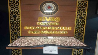 Sivasta binlerce uyuşturucu hap ele geçirildi