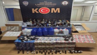 Sivasta kaçak alkol operasyonu: 1 kişi tutuklandı