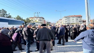 Tavşanlıda Hacı adayları dualarla uğurlandı
