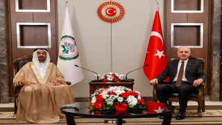 TBMM Başkanı Kurtulmuş, Arap Parlamentosu Başkanı Alyammahi ile görüştü