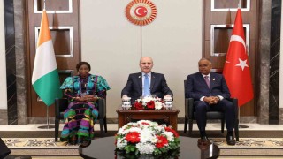 TBMM Başkanı Kurtulmuş, Fildişi Sahili Senatosu Başkanı Camara ve Ulusal Meclisi Başkanı Achi ile görüştü