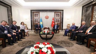 TBMM Başkanı Kurtulmuş, Kazakistan Parlamentosu Meclis Başkanı Koşanov ile görüştü