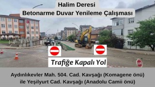 Tevfik Fikret Caddesinde kademeli trafik düzenlemesi