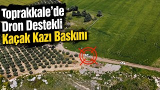 Toprakkale’de Dron Destekli Kaçak Kazı Baskını