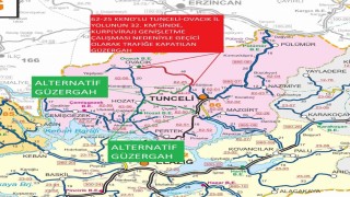 Tunceli-Ovacık yolunda çalışma: Yol trafiğe kapatılacak
