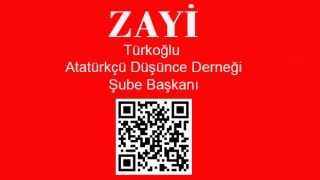 Türkoğlu Atatürkçü Düşünce Derneği Zayi İlanı