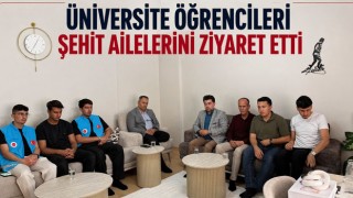 Üniversite Öğrencileri Şehit Ailelerini Ziyaret Etti