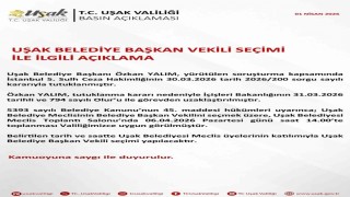 Uşak Belediye Başkan Vekili seçimi ile ilgili açıklama