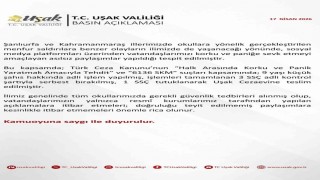 Uşakta asılsız paylaşımlara yönelik 1 şüpheli tutuklandı