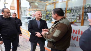 Vali Varoldan esnafa ziyaret
